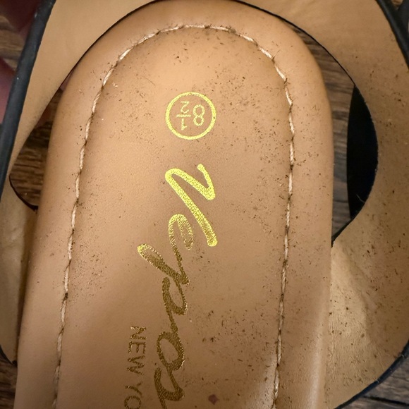 EUC Vepose Black Espadrille Shoes with Woven Platform- size 8.5 - Picture 6 of 6